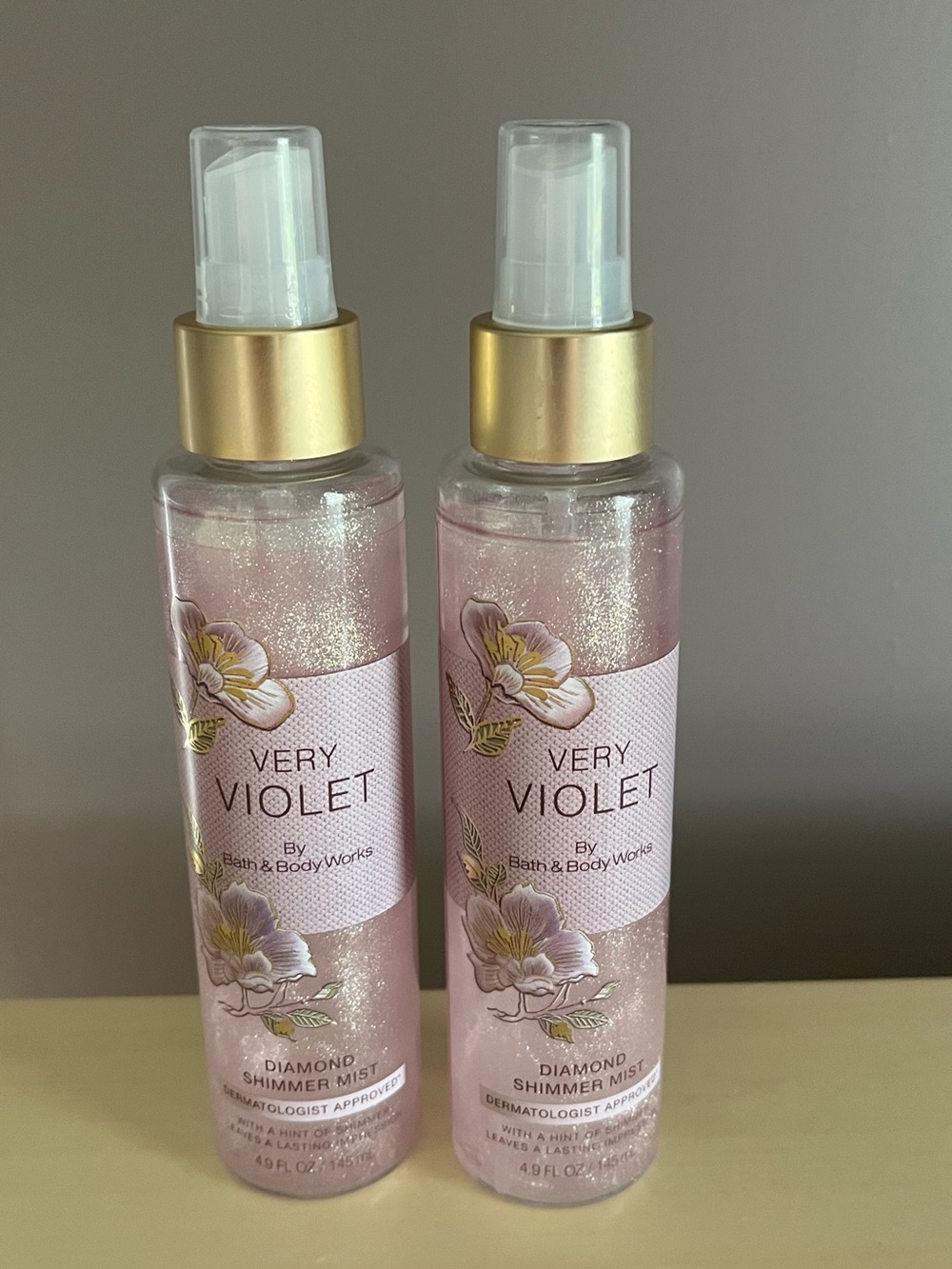 Two New Bath & Body Works Very Violet Diamond Shimmer Mists